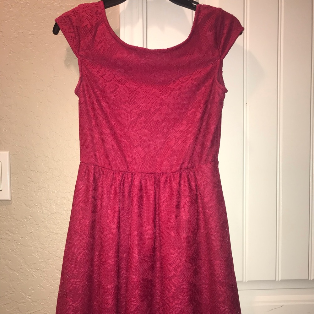Hot Pink Skater Dress (S)